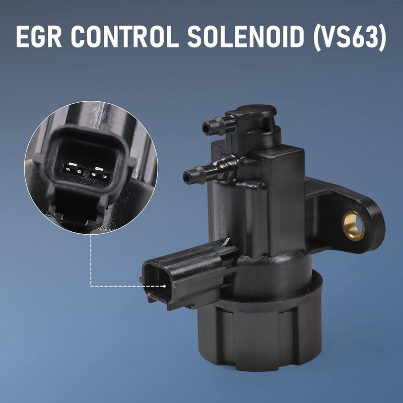 CARMOCAR EGR vacuum solenoid valve vs63 replacement for 1997-2008 Ford Contour F150 E150 E250 E350 Escape Expedition Explorer Taurus Lincoln Blackwood Navigator Mercury Cougar F57Z9J459C F63Z9J459AA - Image 3